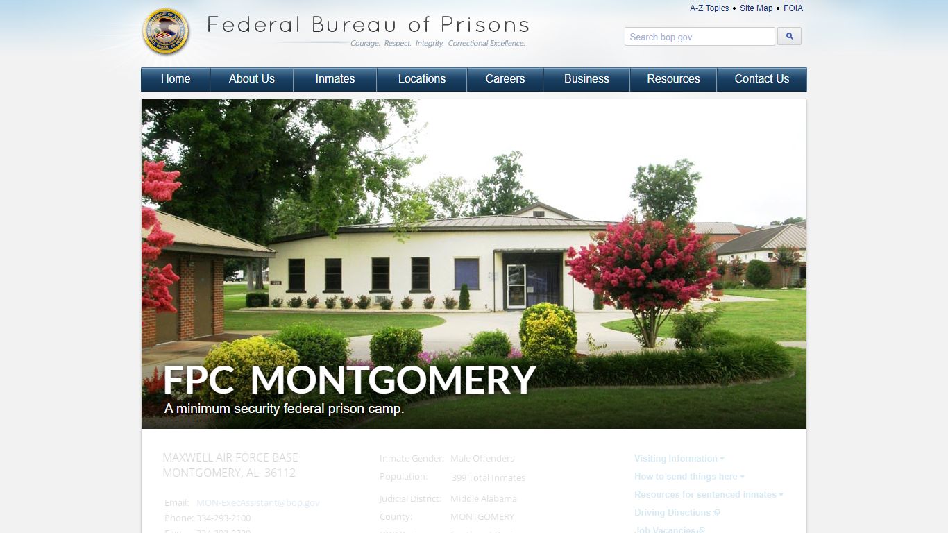 FPC Montgomery - Federal Bureau of Prisons