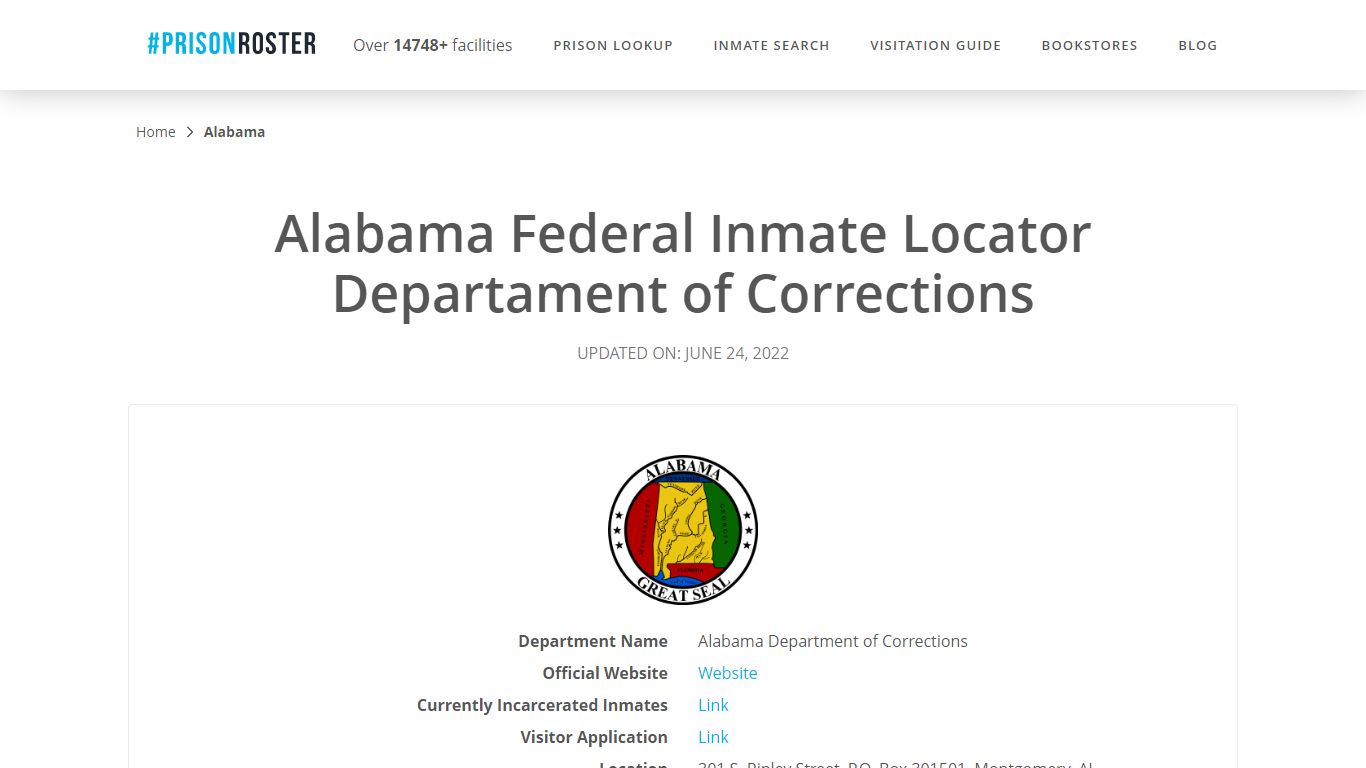 Alabama Federal Inmate Search - Prisonroster